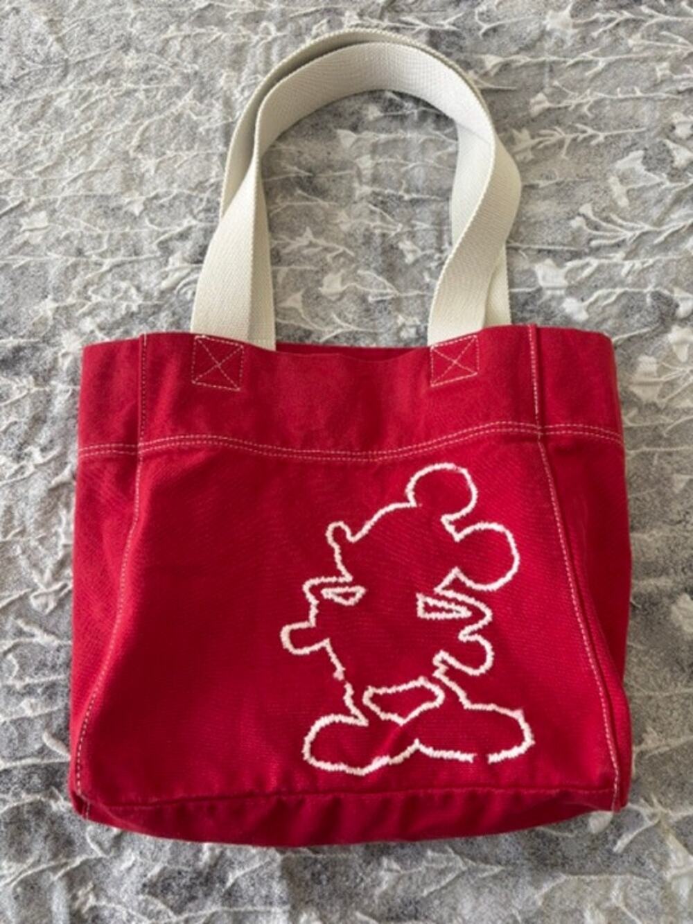 Mickey Mouse Red/Cream Tote Bag Disnelyand Disneyworld